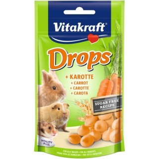 VITAKRAFT Drops Friandises a la carotte pour Petits Mammiferes - Lot d