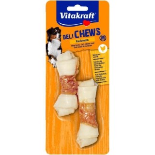 VITAKRAFT Os a mâcher noués au Poulet taille M - Lot de 10 paquets d