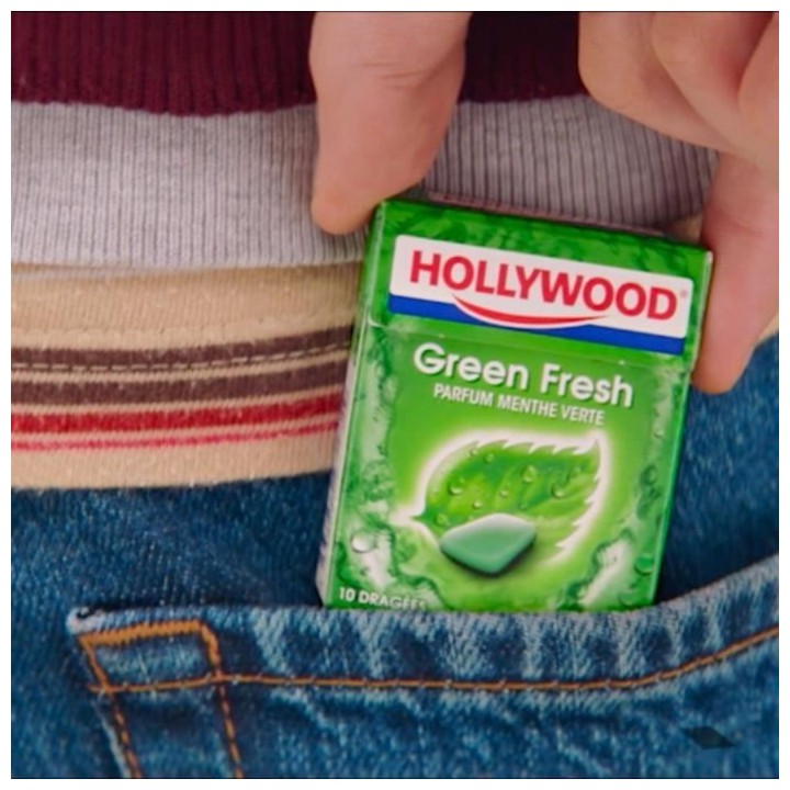 HOLLYWOOD Chewing Gum Green Fresh - Parfum Menthe verte - Sans Sucre a
