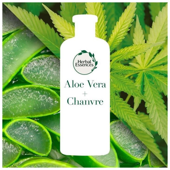 HERBAL ESSENCES Pure Apres Shampoing Aloe Et Chanvre - Sans Sulfates -