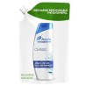 Shampoing Classic Head & Shoulders Cheveux secs Antipelliculaire Recharge 480 ml Lot de 6