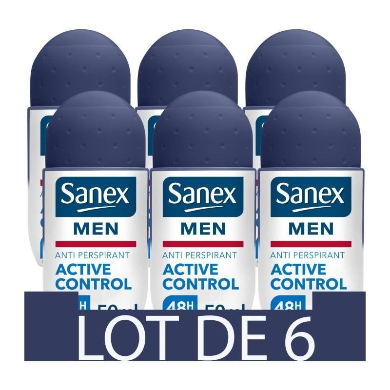 [Lot de 6] SANEX Déodorants Anti-transpirant - 50ml