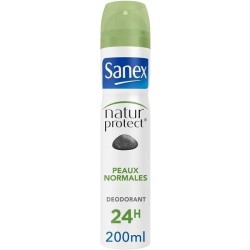 [Lot de 6] SANEX Déodorants Homme Spray Natur Protect - Peaux normales - 200 ml