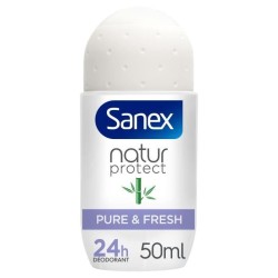 [Lot de 6] SANEX Déodorants naturel Natur Protect Pure & Fresh Bambou bille - 50 ml