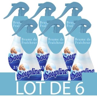 [Lot de 6] SOUPLINE Brumes de linge Parfum Grand Air - 250 ml
