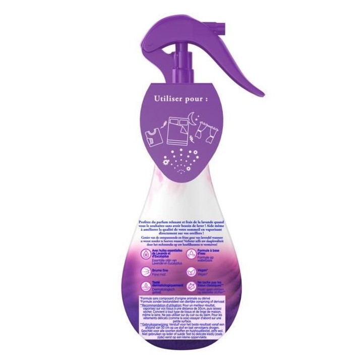 [Lot de 6] SOUPLINE Brumes de linge Parfum Lavande