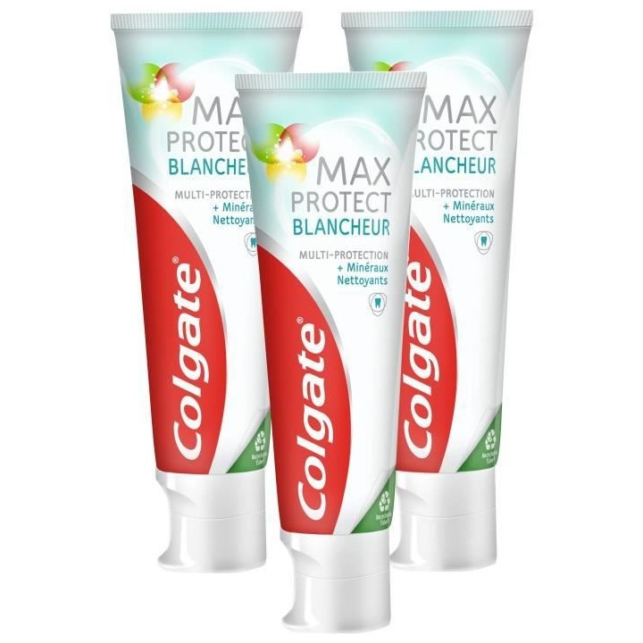 [Lot de 3] COLGATE Dentifrices Max Protect Blancheur - 75ml