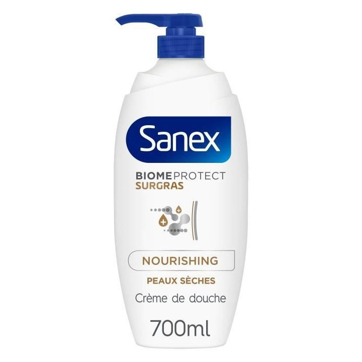 [Lot de 2] SANEX Gels douches Biome protect Surgras pompe - 700ml