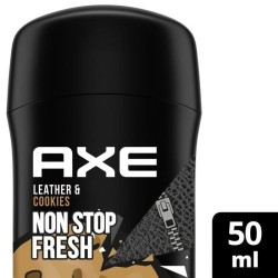 AXE Déodorant Homme Collision Cuir & Cookies Stick - 48h de Fraîcheur Non-Stop - Lot de 6 x 50 ml - 300 ml