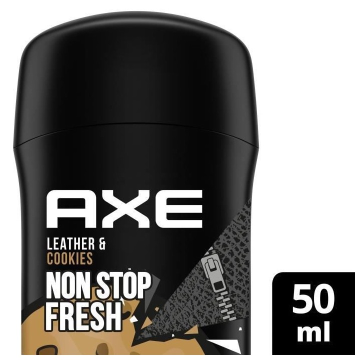 AXE Déodorant Homme Collision Cuir & Cookies Stick - 48h de Fraîcheu