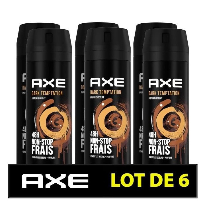 AXE Déodorant Homme Bodyspray Dark Temptation - 48h de Fraîcheur Non