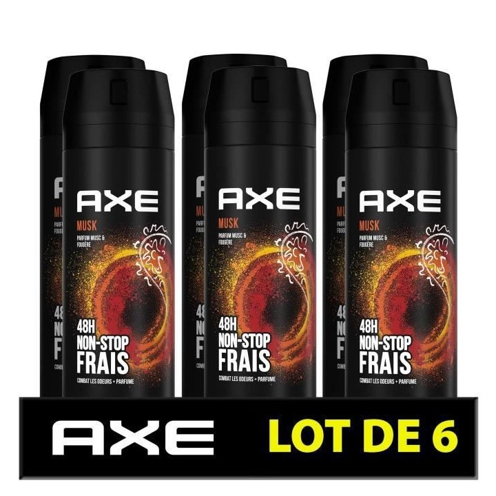AXE Déodorant Homme Musk Bodyspray - 48h de Fraîcheur Non-Stop - Ant