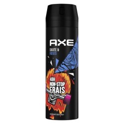 AXE Déodorant Homme Skate & Roses Bodyspray - 48h de Fraîcheur Non-Stop - Antibactérien - Lot de 6 x 200 ml - 1,2 L