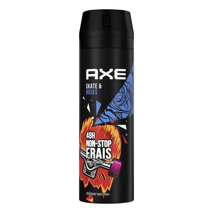 AXE Déodorant Homme Skate & Roses Bodyspray - 48h de Fraîcheur Non-S