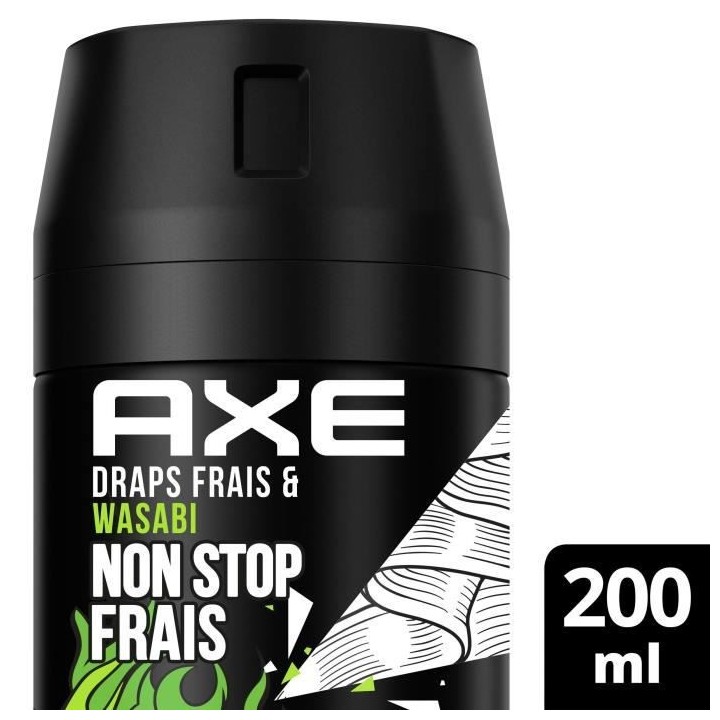 AXE Déodorant Homme Draps Frais & Wasabi Bodyspray - 48h de Fraîcheu