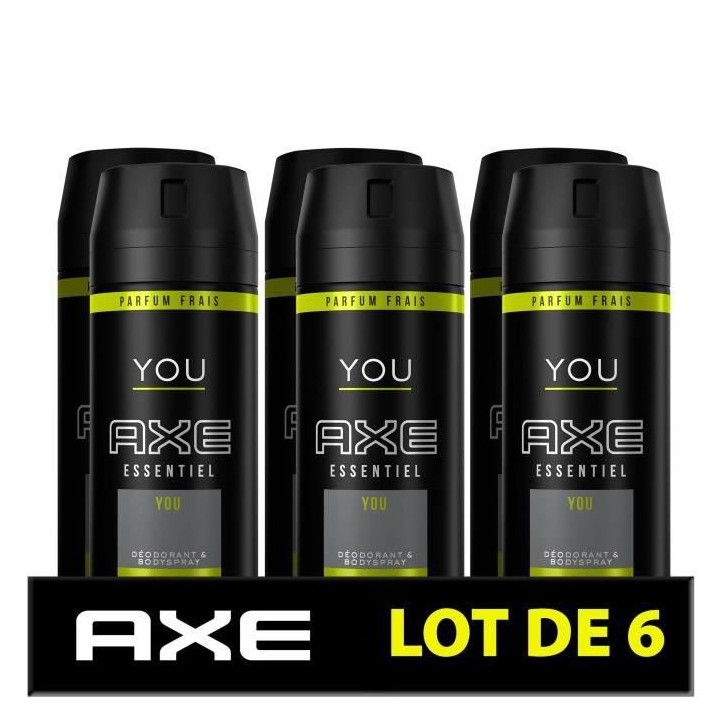 AXE Déodorant Homme You Bodyspray - 24h de Fraîcheur Non-Stop - Anti