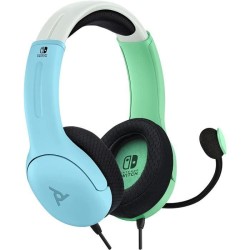 Casque-Micro Gaming - PDP - LVL40 - Filaire - Bleu Aloha et Vert - Switch