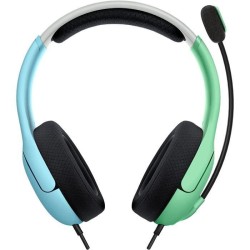 Casque-Micro Gaming - PDP - LVL40 - Filaire - Bleu Aloha et Vert - Switch