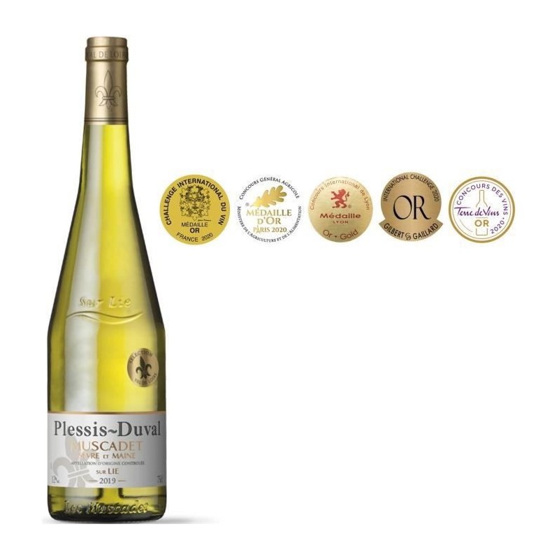 Plessis-Duval 2020 Muscadet Sevre et Maine sur Lie - Vin blanc de Loire