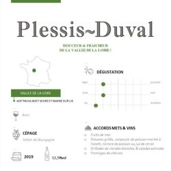 Plessis-Duval 2020 Muscadet Sevre et Maine sur Lie - Vin blanc de Loire