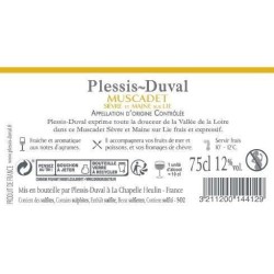 Plessis-Duval 2020 Muscadet Sevre et Maine sur Lie - Vin blanc de Loire