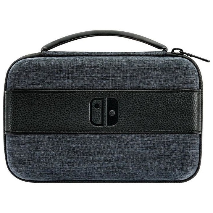 PDP Sacoche Play & Charge Grise et Noire Pour Nintendo Switch - Logo N