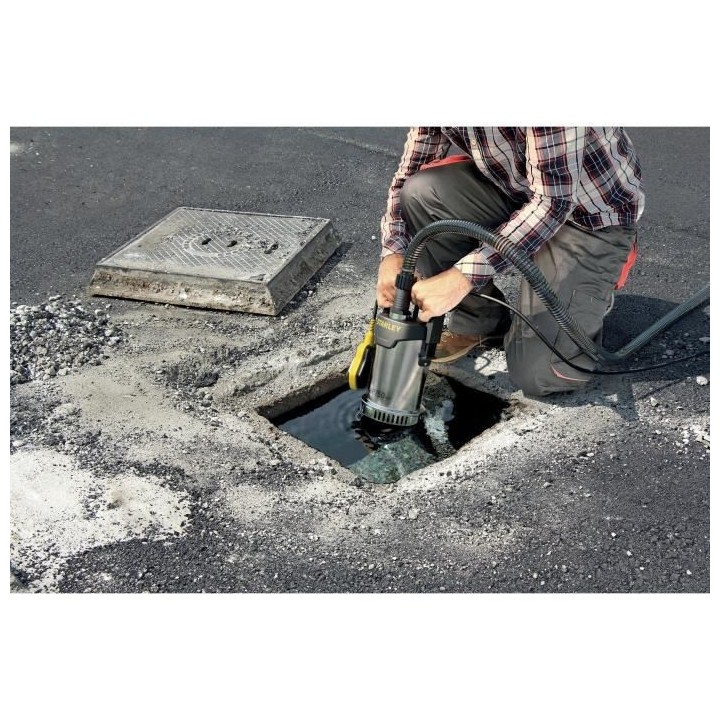 STANLEY - Pompe vide cave eau claire 750 W - acier inoxydable