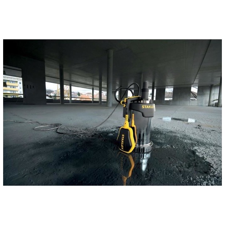 STANLEY - Pompe vide cave eau claire 750 W - acier inoxydable