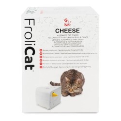 PetSafe - Jouet Automatique pour Chat Cheese - Cache-cache stimulant avec souris pour l'intérieur, a pile, Programme 15min