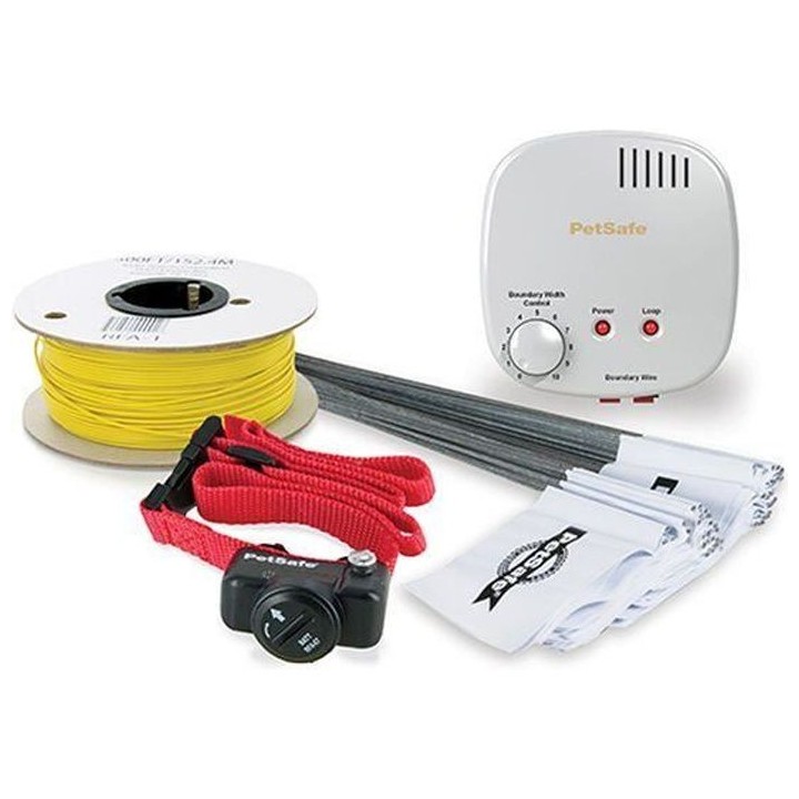 Clôture anti-fugue extérieur standard avec fil pour chien, Systeme d