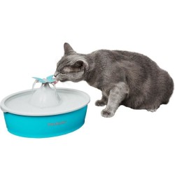 PetSafe - Fontaine a Eau Papillon pour chat et chien Drinkwell, 4 Différents Flux, Double Filtration, Facile a nettoyer, 1,5 L