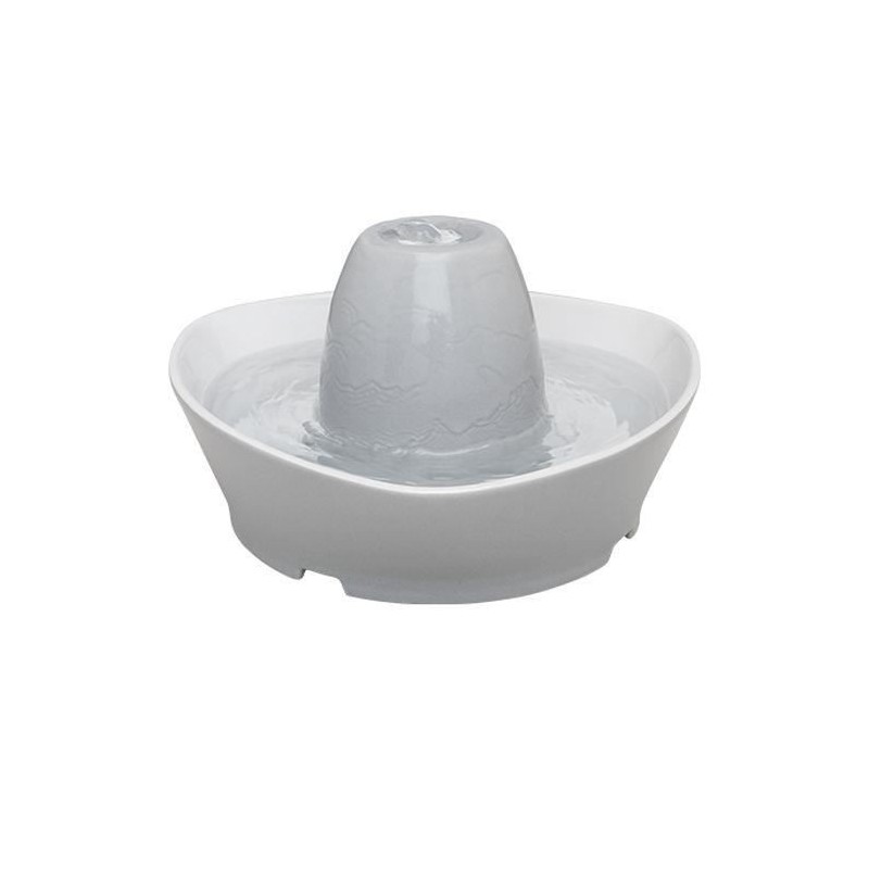 PetSafe - Fontaine en Céramique StreamSide pour Animaux de Compagnie 1,8 L - idéal pour chat et petit chien,Silencieuse, eau F