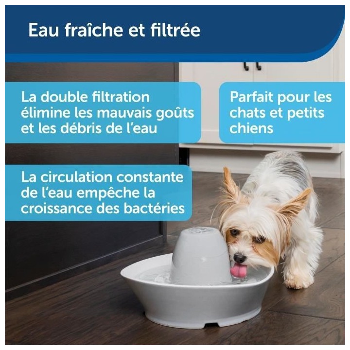 PetSafe - Fontaine en Céramique StreamSide pour Animaux de Compagnie