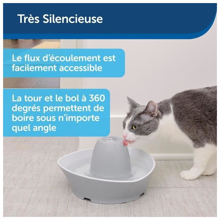 PetSafe - Fontaine en Céramique StreamSide pour Animaux de Compagnie