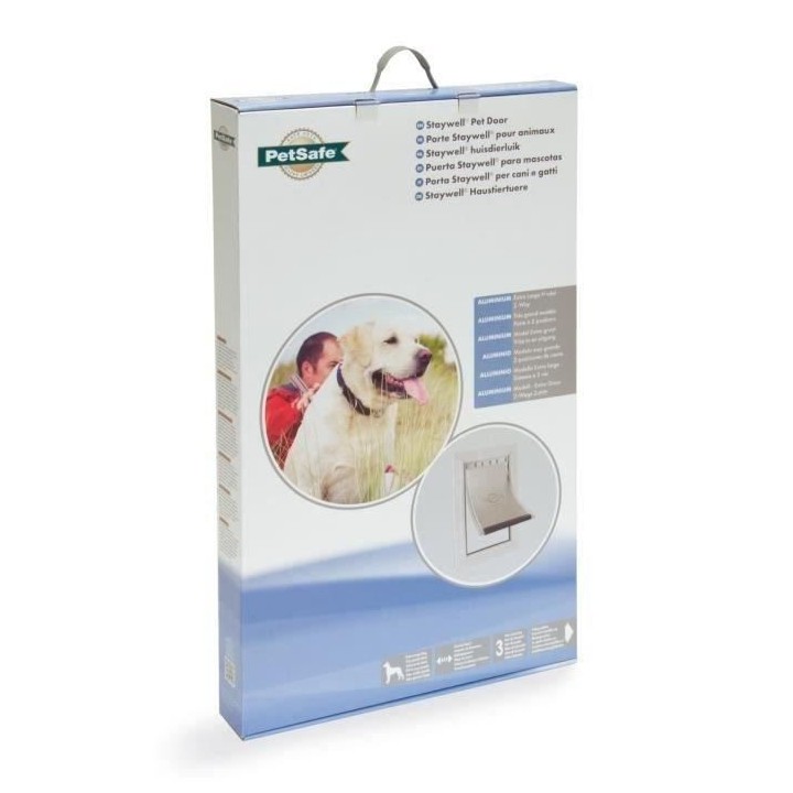 PetSafe - Chatiere Staywell Résistante en Aluminium pour gros Chien ,