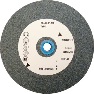 PEUGEOT Meule Corindon gris 150x20x13 mm Grain 60