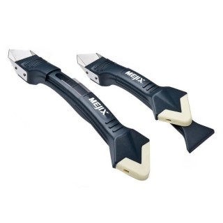 MEJIX Outil 3 en 1 pour joints silicone : grattoir ancien joint, finit