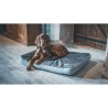 TYROL Yellowstone Matelas Rectangulaire pour chien grand/moyen - Ouatiné Dense - Taille L - Dim. 80x60x7cm