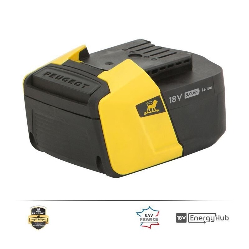 PEUGEOT Batterie 5,0 Ah - Energyhub - 18V50 - 18 V - Lithium-Ion