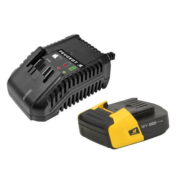PEUGEOT Chargeur + batterie 2,0Ah - Energyhub