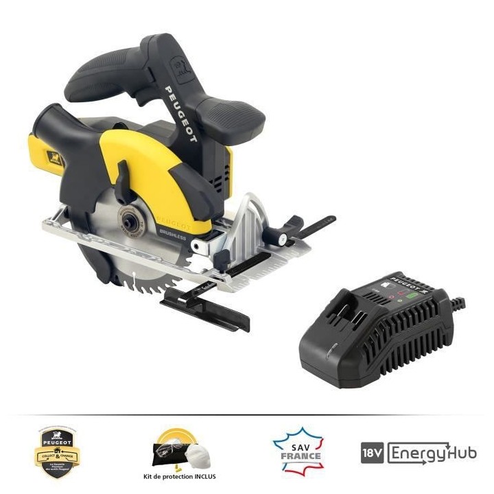 PEUGEOT OUTILLAGE Scie circulaire Energysaw-C18VBL