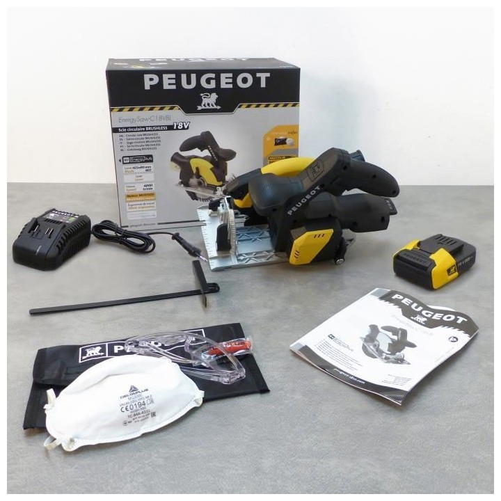 PEUGEOT OUTILLAGE Scie circulaire Energysaw-C18VBL