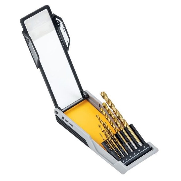 PEUGEOT Coffret de 9 forets métal HSS - 9 pieces - Usage intensif