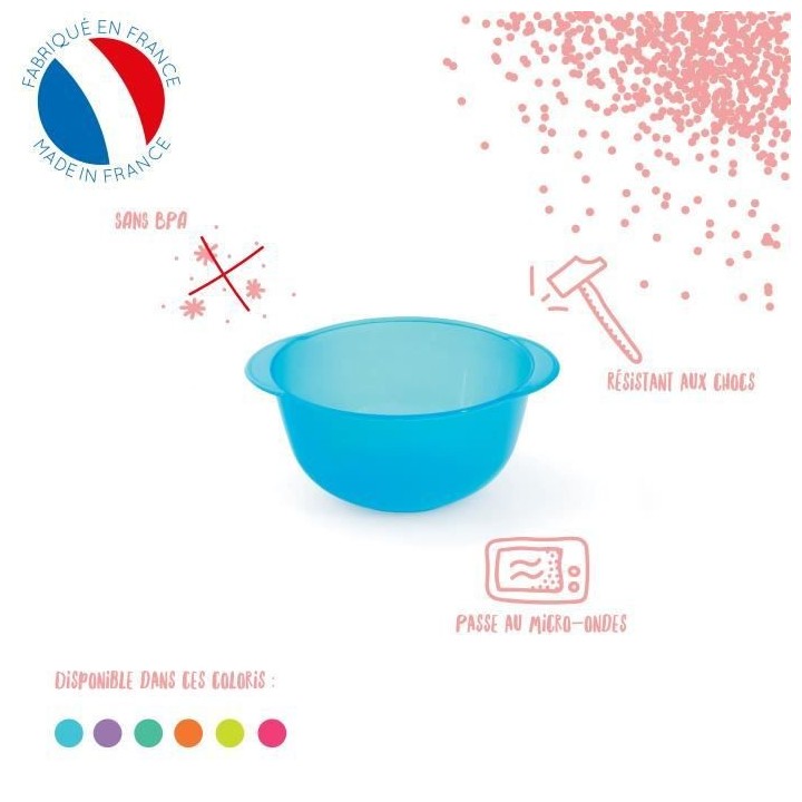 MILL'O BÉBÉ Bol micro-ondable Polypropylene 35 CL Rouge grenadine tr