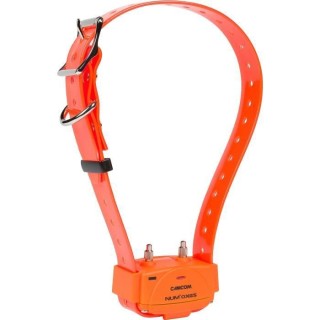 NUM'AXES - Collier seul - CANICOM - avec plasturgie orange et sangle o