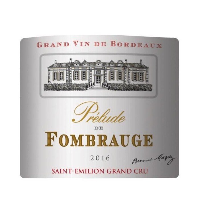 Prélude de Fombrauge 2016 Saint-Emilion Grand Cru - Vin rouge de Bord