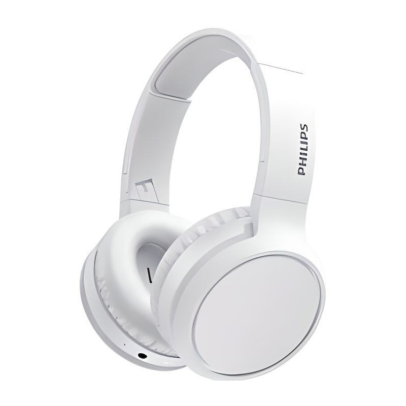 PHILIPS TAH5205WT/00 - Casque sans fil - Haut-parleurs 40mm - Bluetooth - Pliage compact - 29h d'autonomie - Blanc