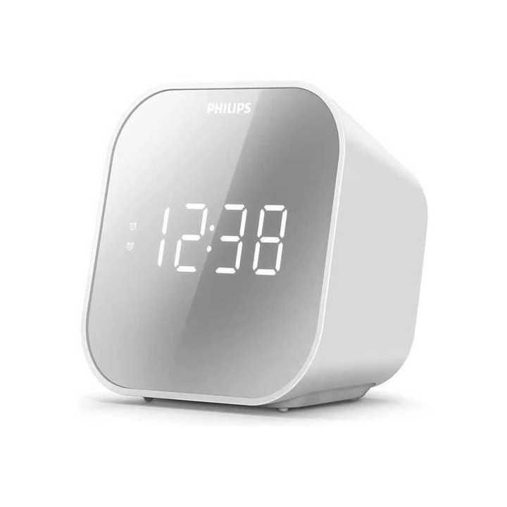 Philips - TAR4406 - Radio Réveil- Finition miroir - Tuner FM numériq
