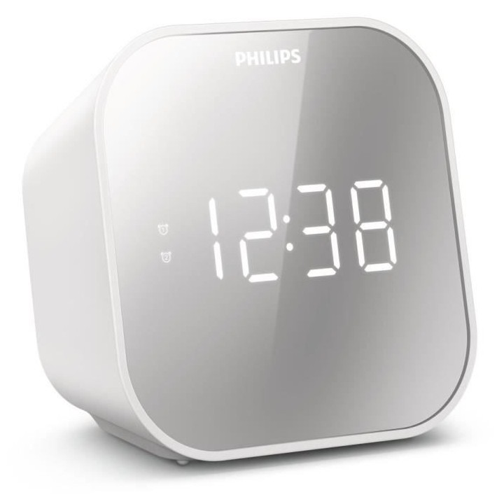 Philips - TAR4406 - Radio Réveil- Finition miroir - Tuner FM numériq