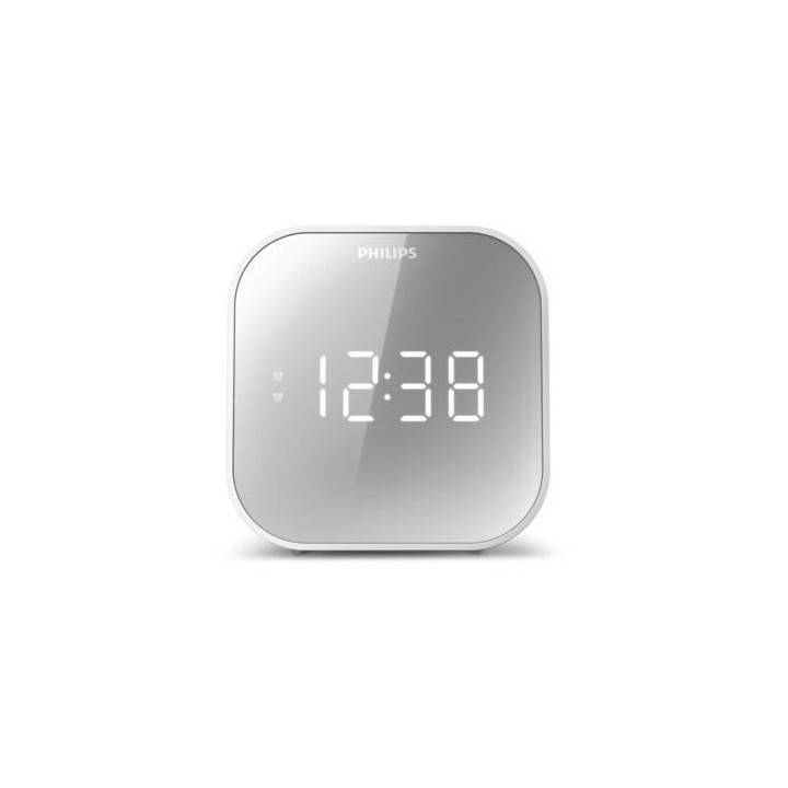 Philips - TAR4406 - Radio Réveil- Finition miroir - Tuner FM numériq